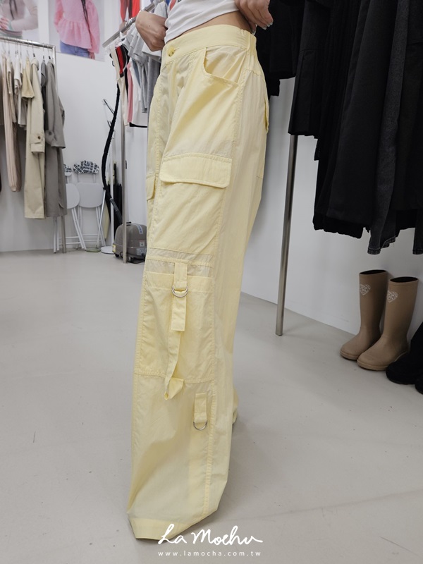 (限量商品)度假鬆緊工作褲